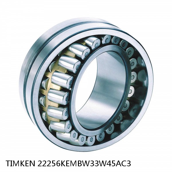 22256KEMBW33W45AC3 TIMKEN Spherical Roller Bearings Steel Cage