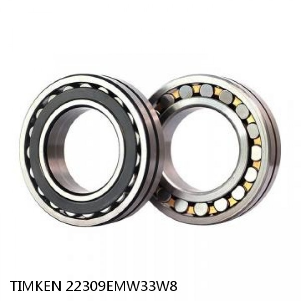 22309EMW33W8 TIMKEN Spherical Roller Bearings Steel Cage